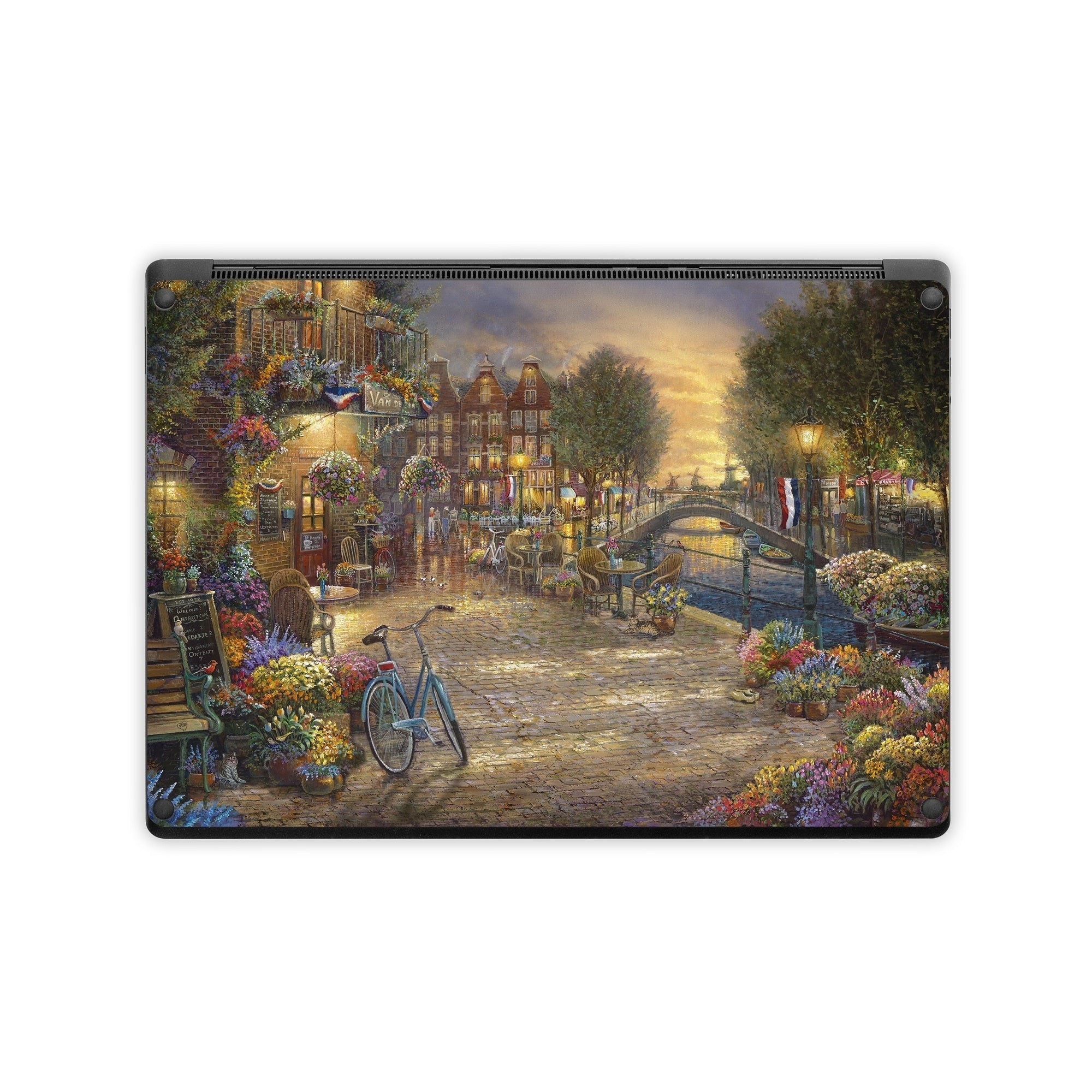 Amsterdam Cafe - Microsoft Surface Laptop Skin - Thomas Kinkade Studios - DecalGirl