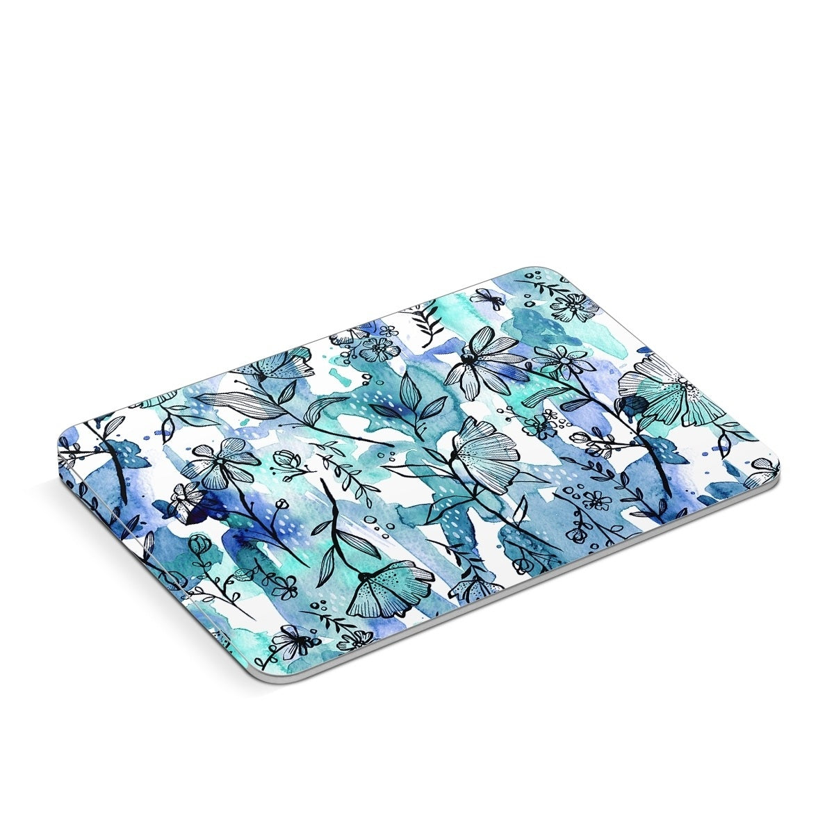 Blue Ink Floral - Apple Magic Trackpad Skin