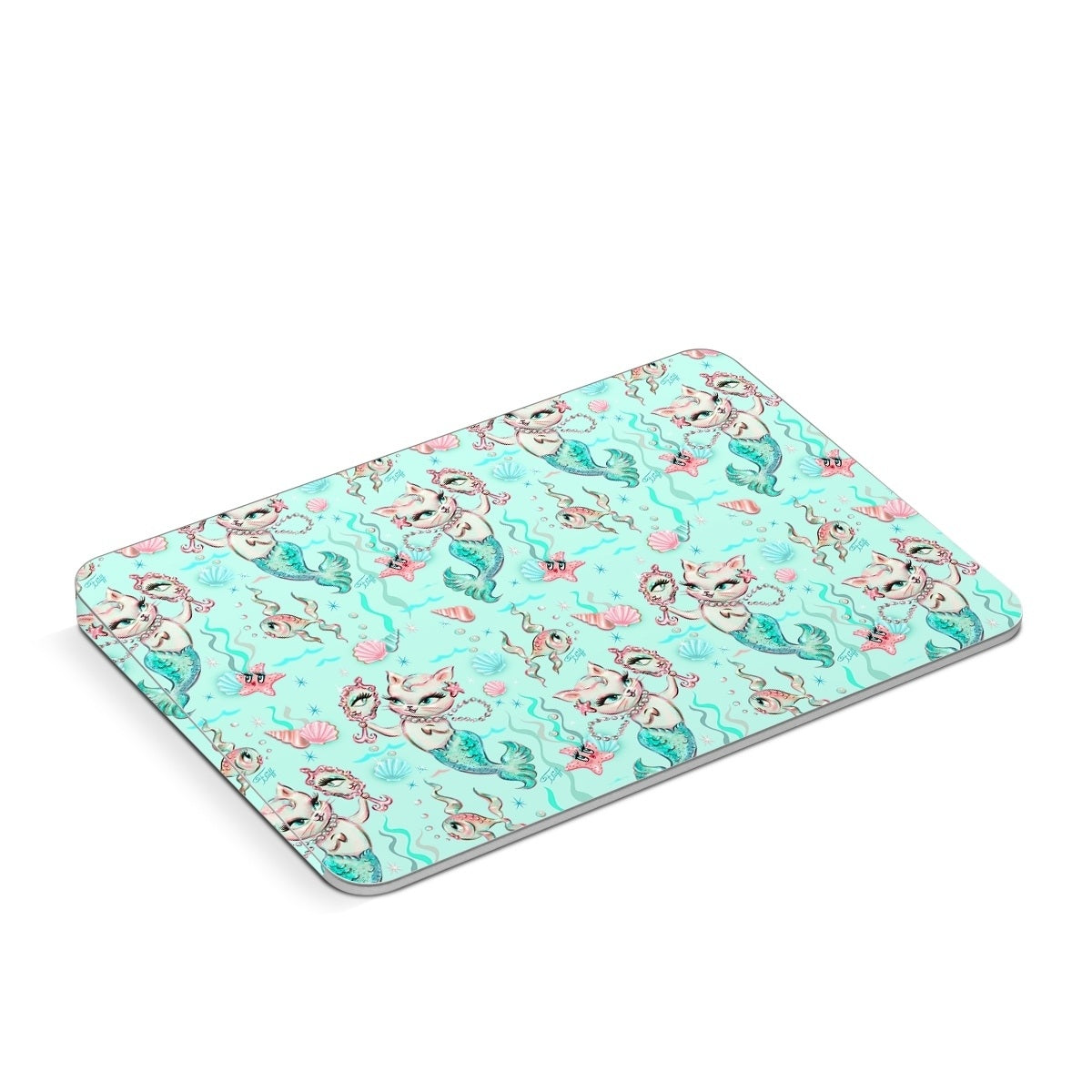 Merkittens with Pearls Aqua - Apple Magic Trackpad Skin