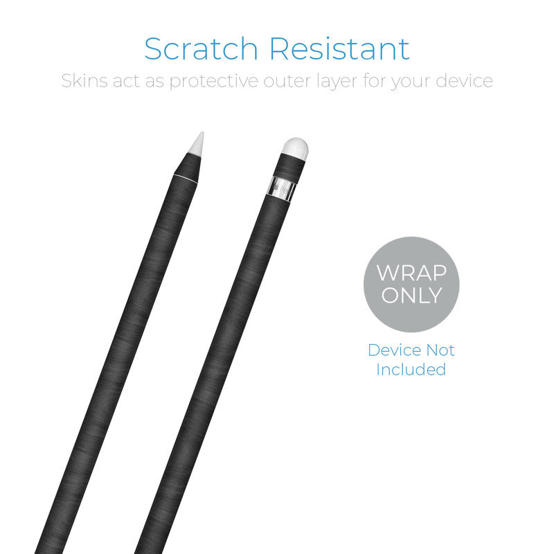 Black Woodgrain - Apple Pencil Skin