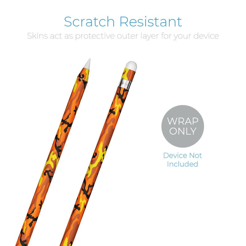 Orange Camo - Apple Pencil Skin