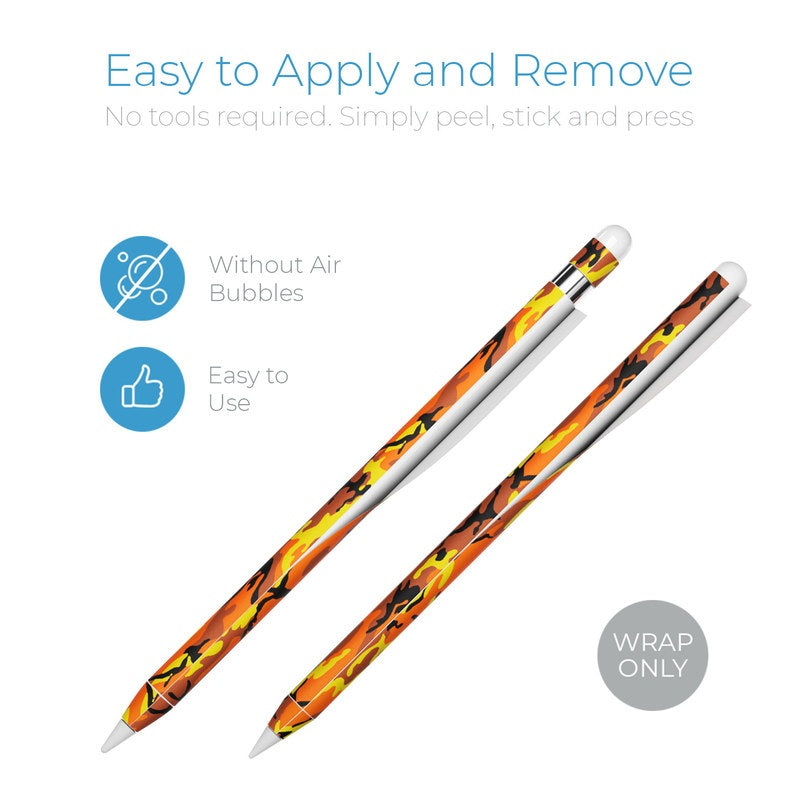 Orange Camo - Apple Pencil Skin