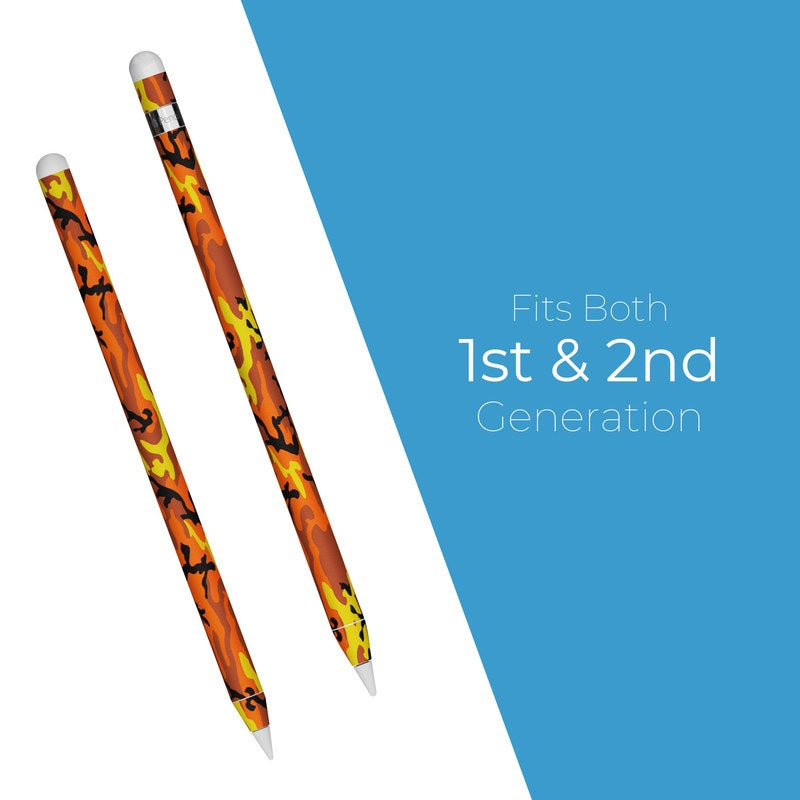 Orange Camo - Apple Pencil Skin