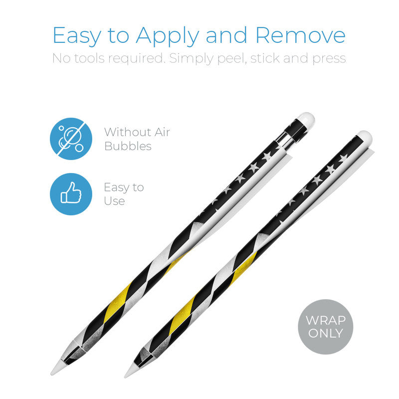 Thin Yellow Line Hero - Apple Pencil Skin