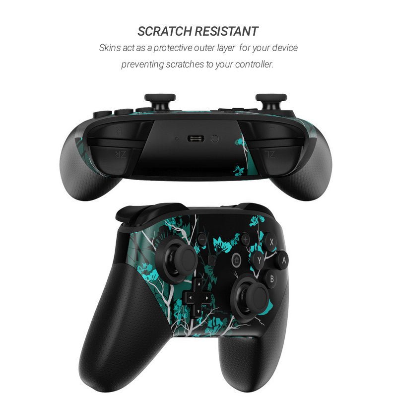 Aqua Tranquility - Nintendo Switch Pro Controller Skin - DecalGirl Collective - DecalGirl