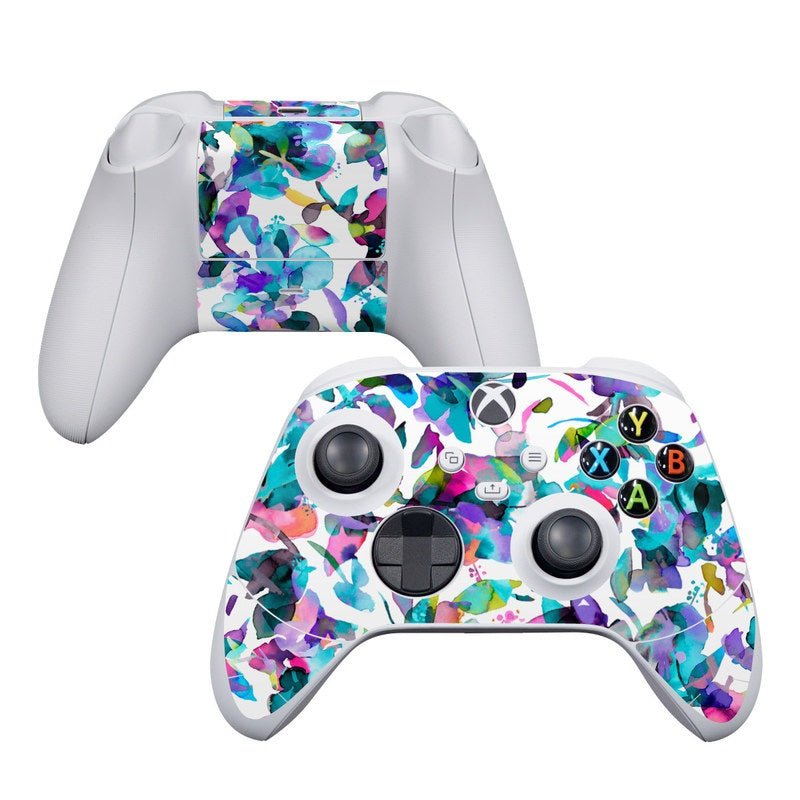 Aquatic Flowers - Microsoft Xbox Series S Controller Skin - Ninola Design - DecalGirl