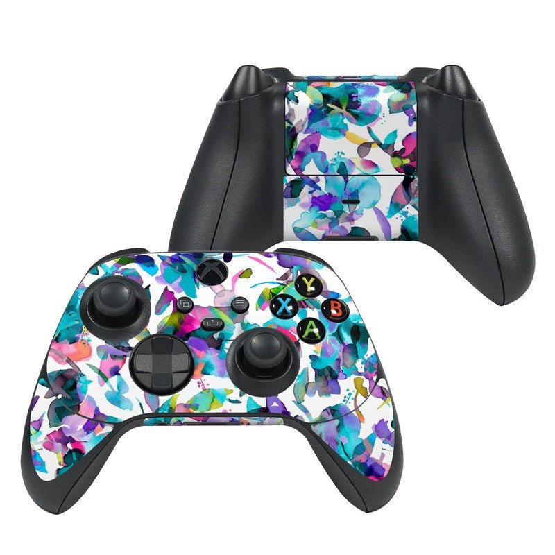 Aquatic Flowers - Microsoft Xbox Series X Controller Skin - Ninola Design - DecalGirl