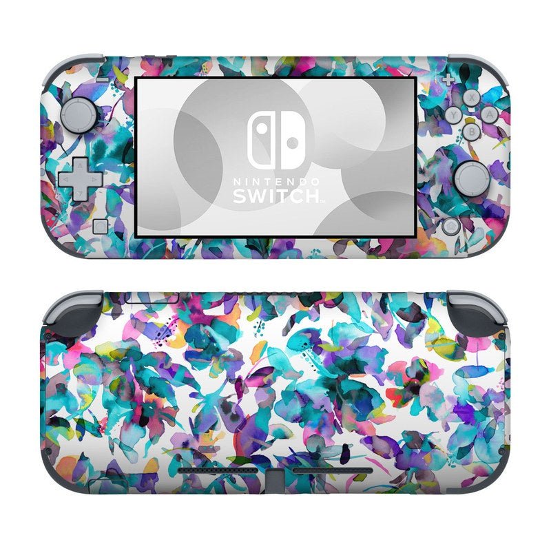 Aquatic Flowers - Nintendo Switch Lite Skin - Ninola Design - DecalGirl