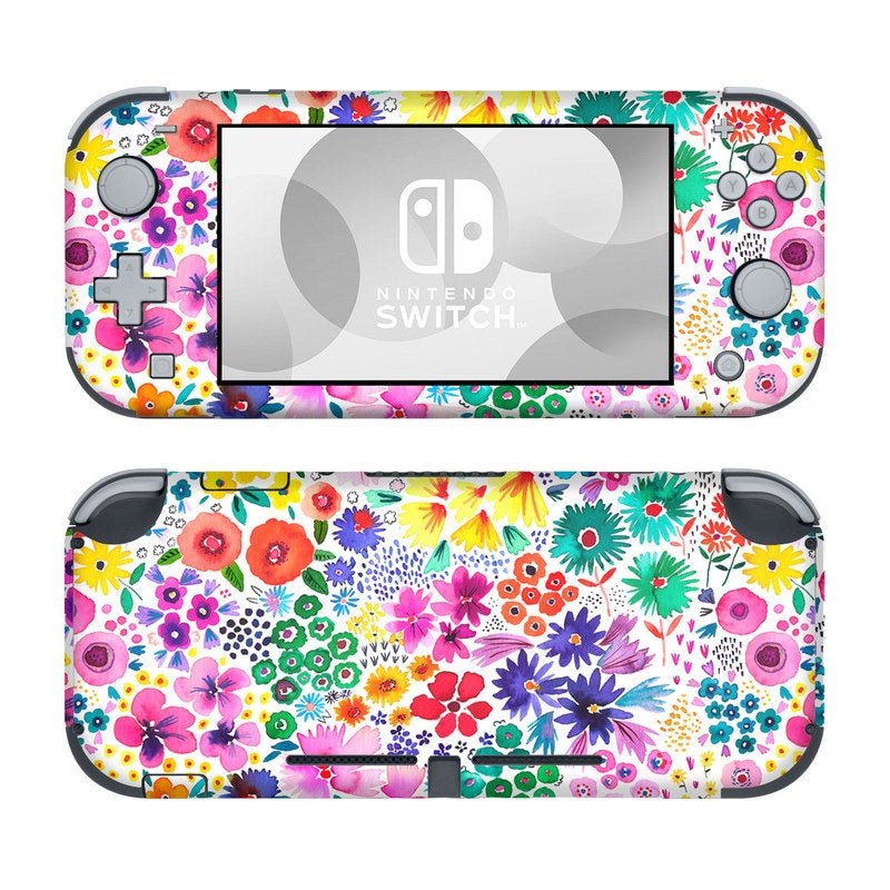 Artful Little Flowers - Nintendo Switch Lite Skin - Ninola Design - DecalGirl