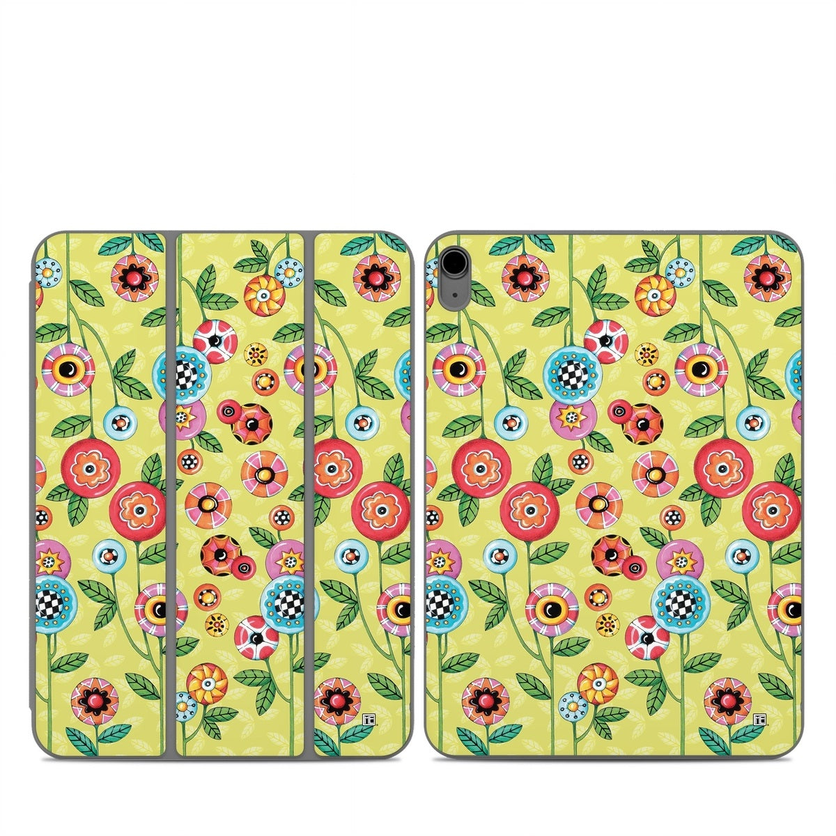 Button Flowers - Apple Smart Folio Skin