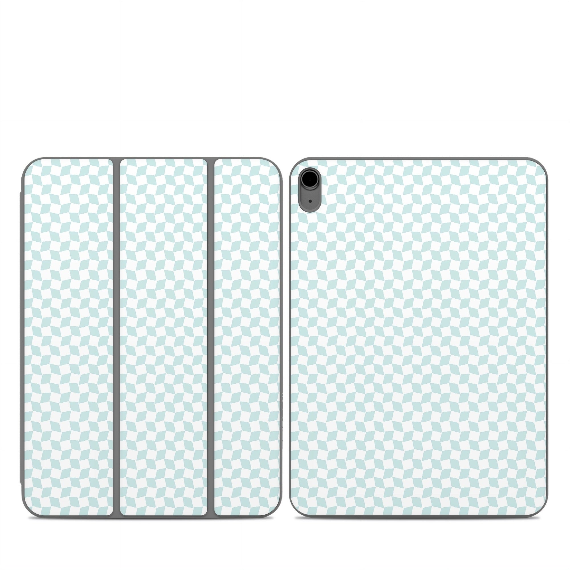 Checker Light Blue - Apple Smart Folio Skin