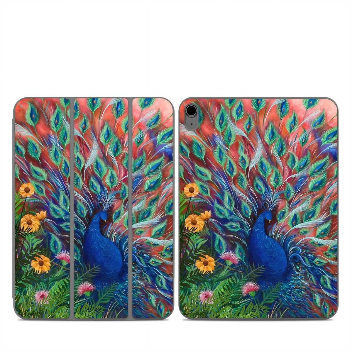 Coral Peacock - Apple Smart Folio Skin