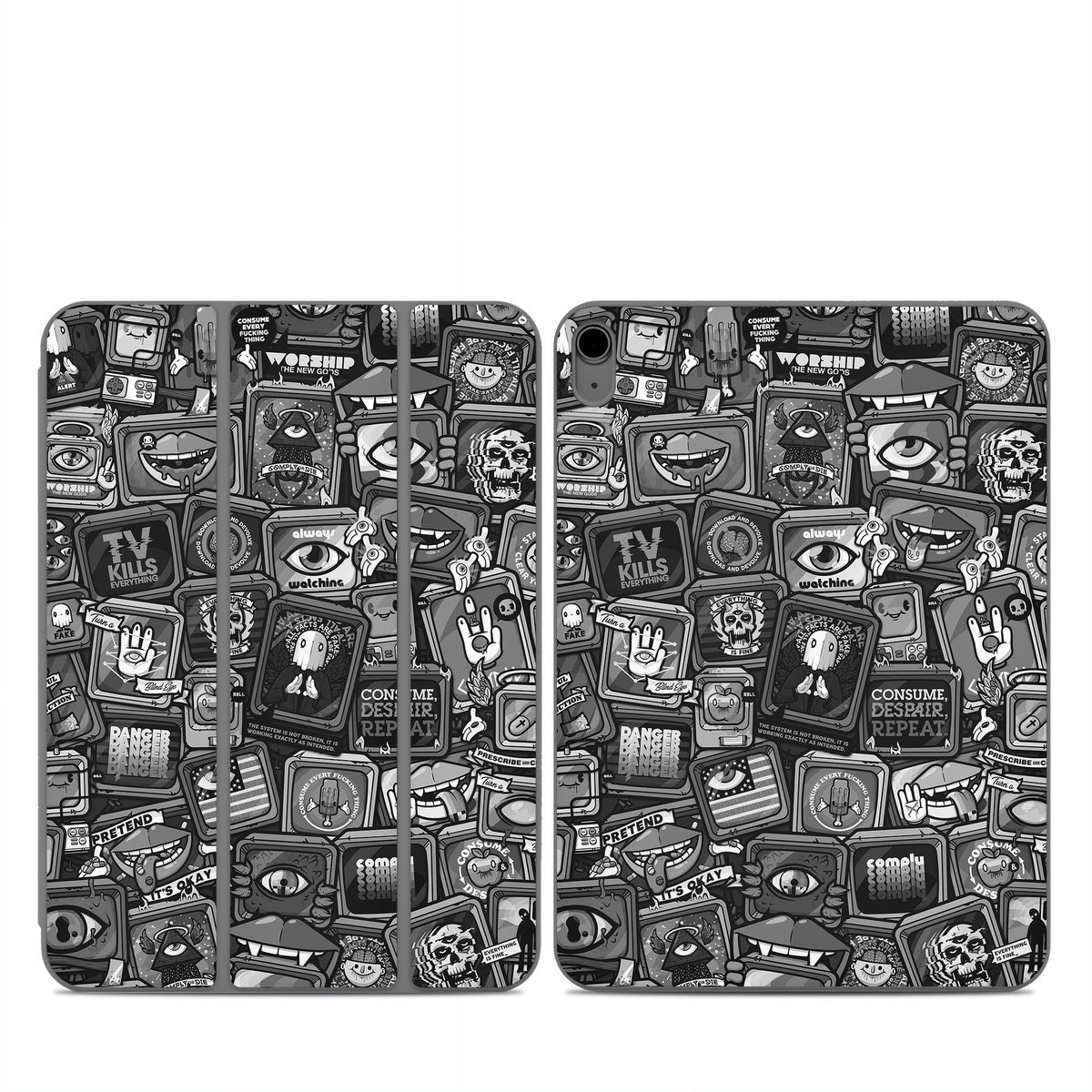 Distraction Tactic B&W - Apple Smart Folio Skin