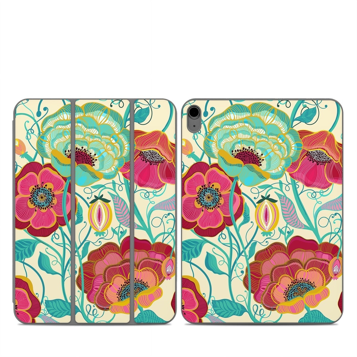 Golden Flowers - Apple Smart Folio Skin