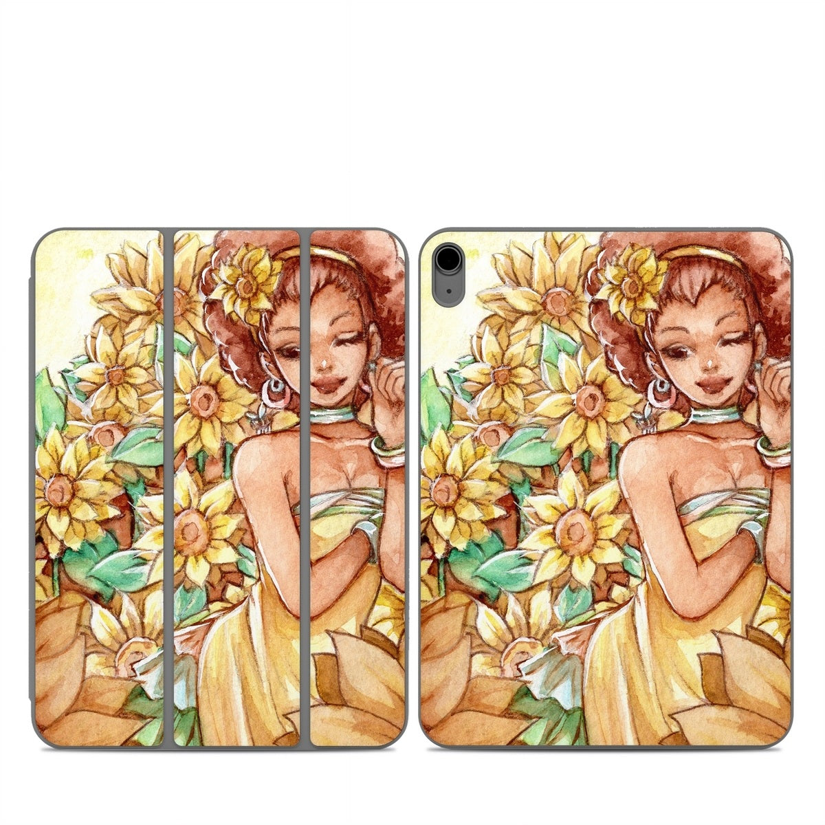 Lady Sunflower - Apple Smart Folio Skin