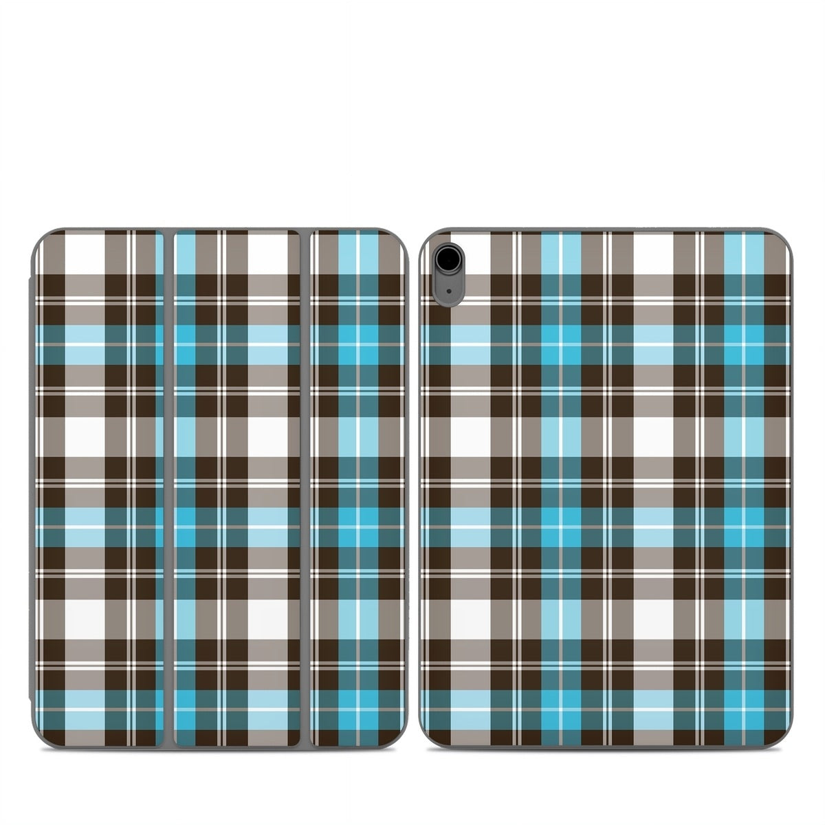 Turquoise Plaid - Apple Smart Folio Skin