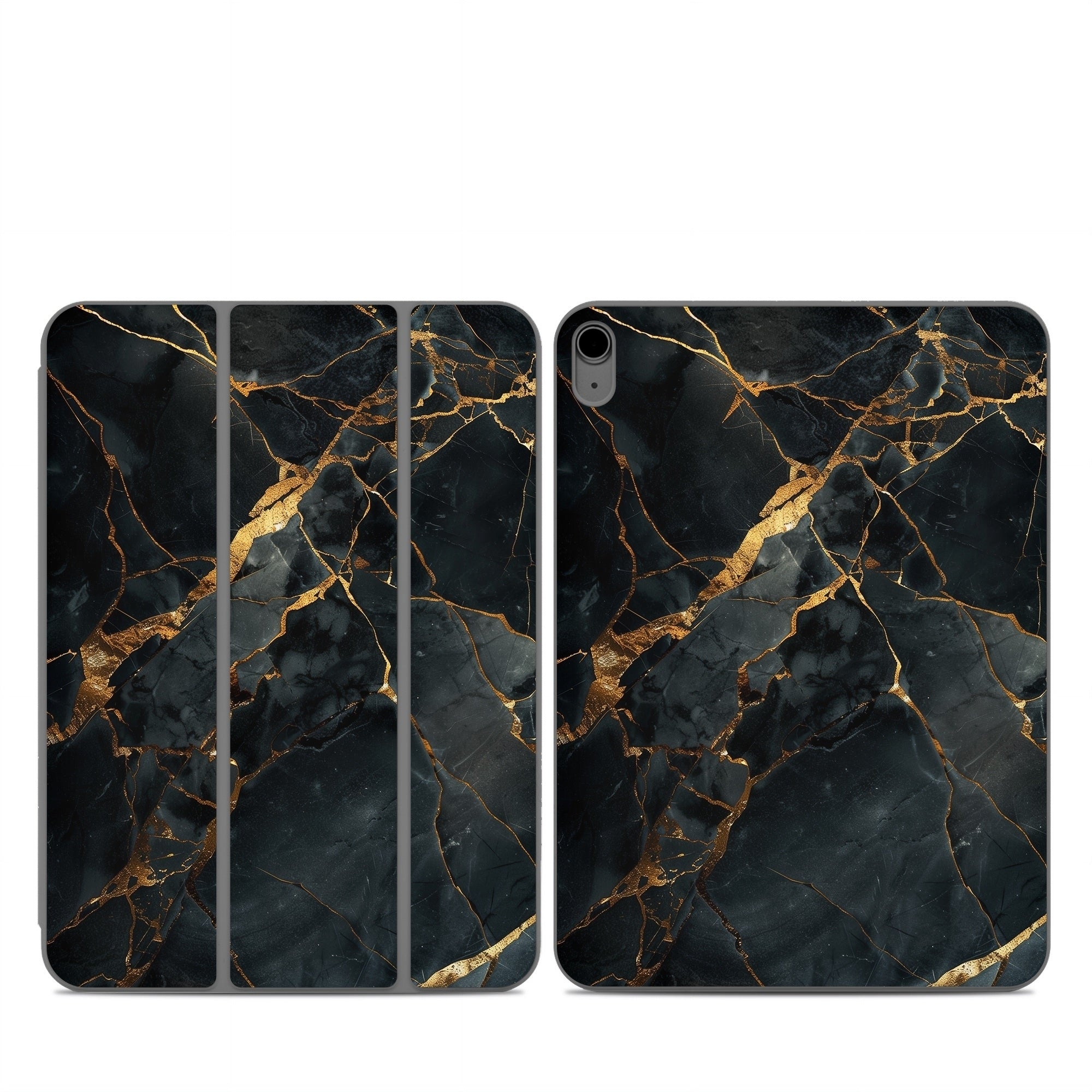 Repaired Black Marble - Apple Smart Folio Skin