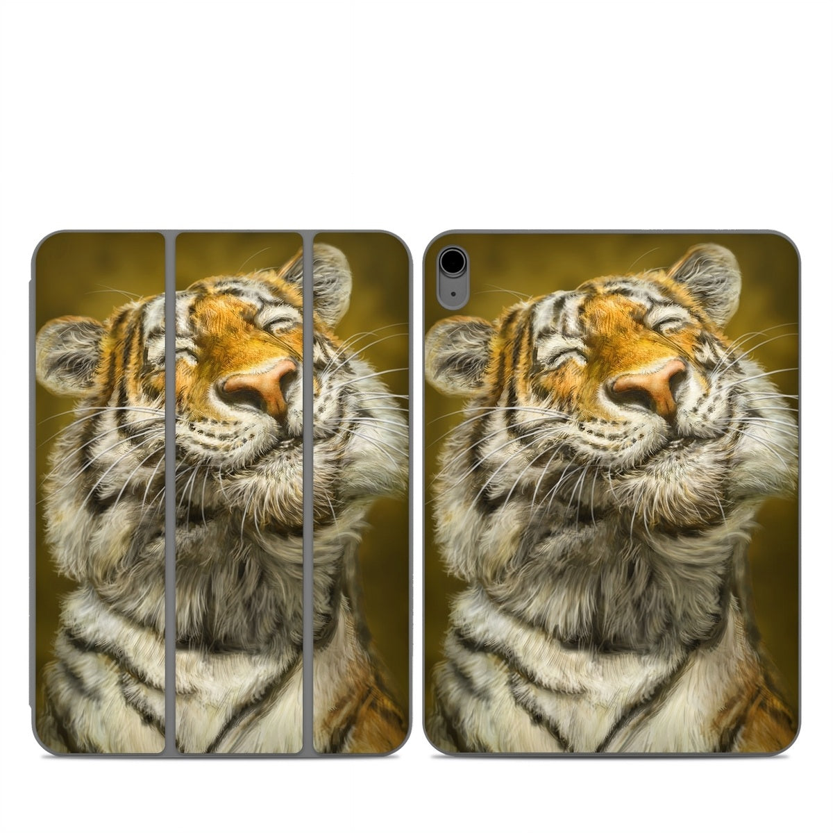 Smiling Tiger - Apple Smart Folio Skin