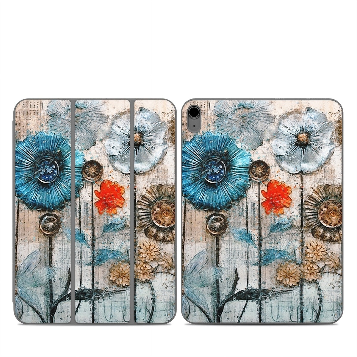 Steampunk Flowers - Apple Smart Folio Skin