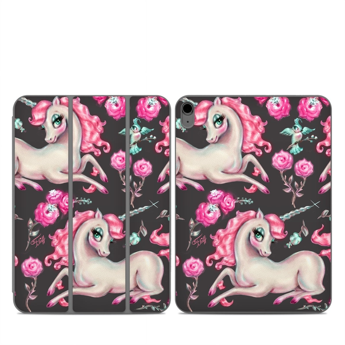 Unicorns and Roses - Apple Smart Folio Skin