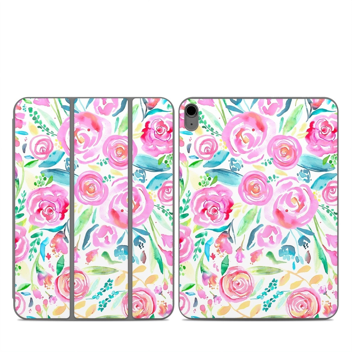 Watercolor Roses - Apple Smart Folio Skin