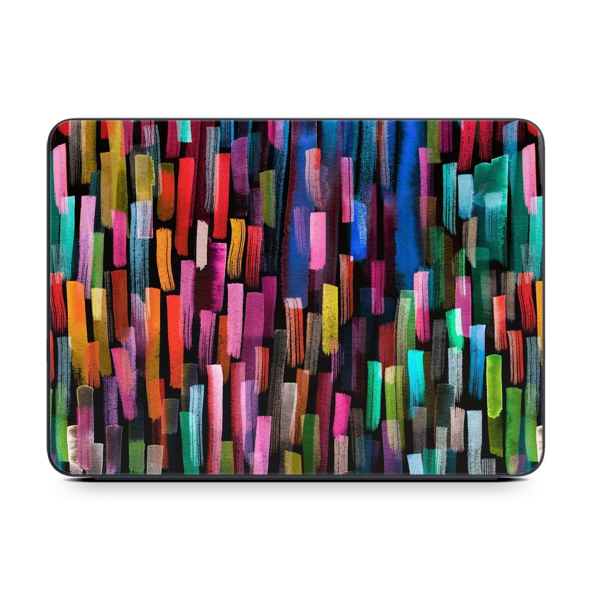 Colorful Brushstrokes Black - Apple Smart Keyboard Folio Skin