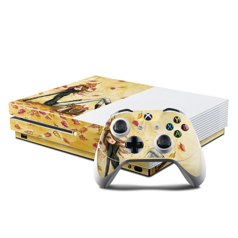 Autumn Leaves - Microsoft Xbox One S Console and Controller Kit Skin - Bella Pilar - DecalGirl