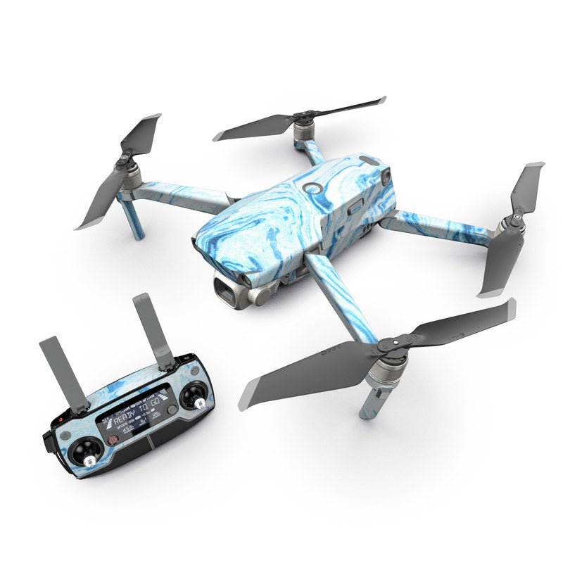 Azul Marble - DJI Mavic 2 Skin - Marble Collection - DecalGirl