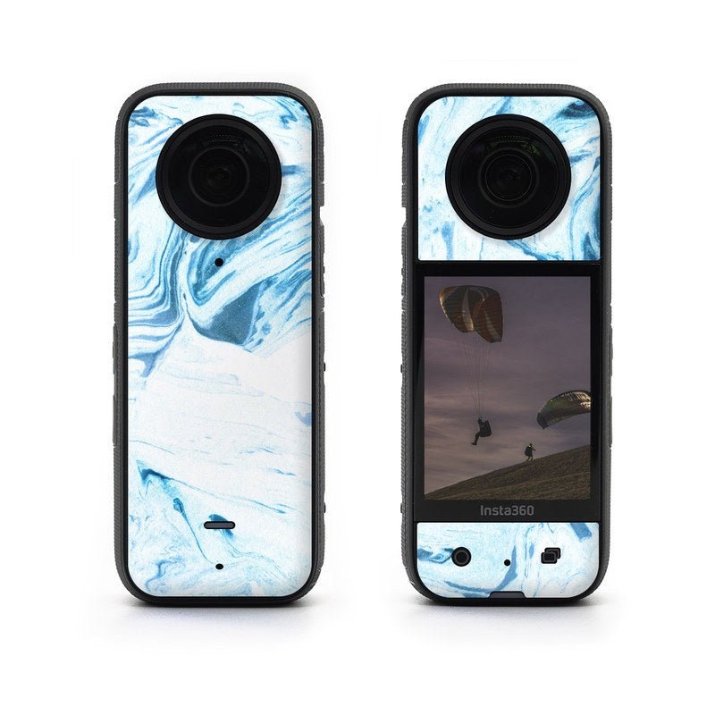 Azul Marble - Insta360 X3 Skin - Marble Collection - DecalGirl