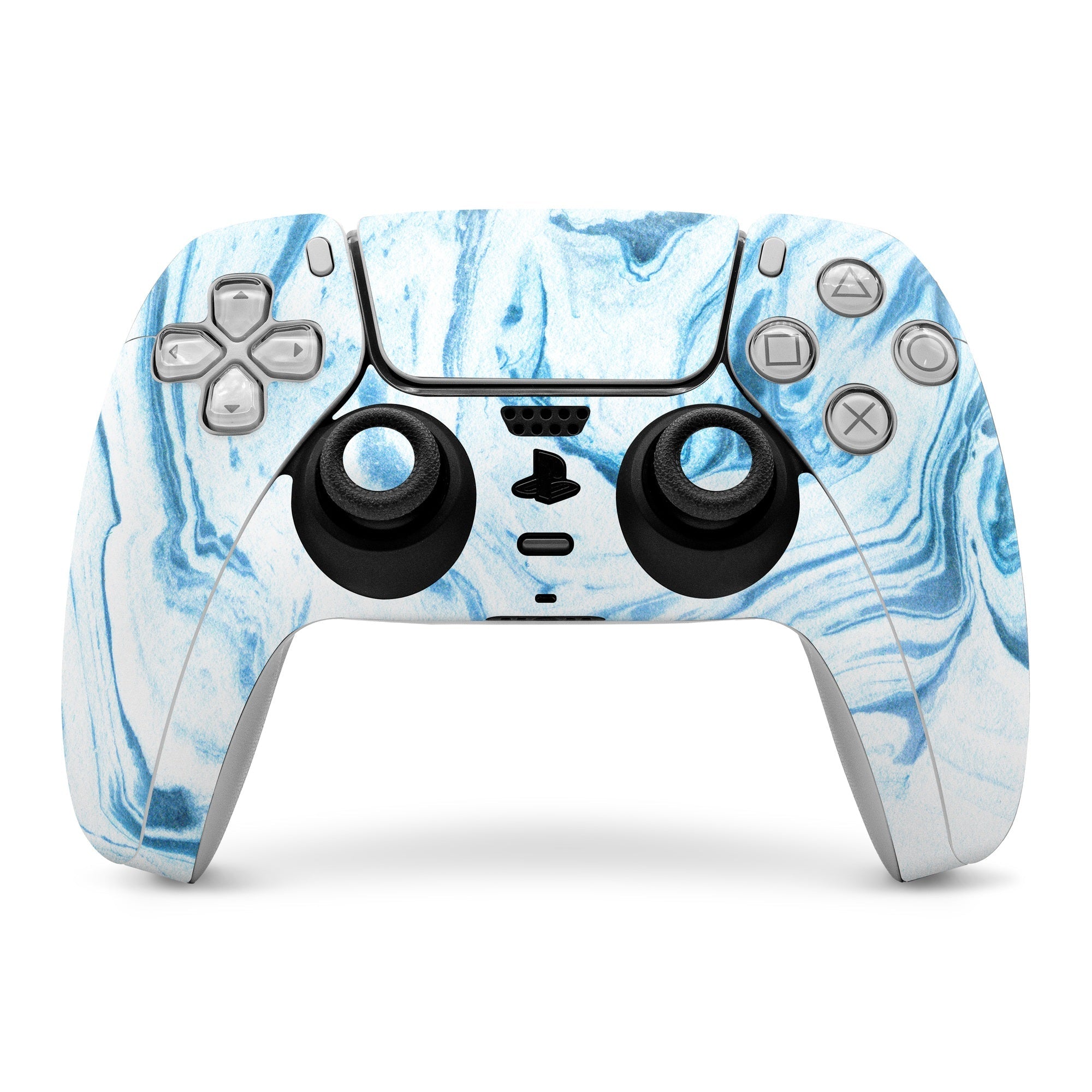 Azul Marble - Sony PS5 Controller Skin - Marble Collection - DecalGirl