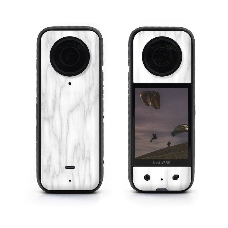 Bianco Marble - Insta360 X3 Skin - Marble Collection - DecalGirl