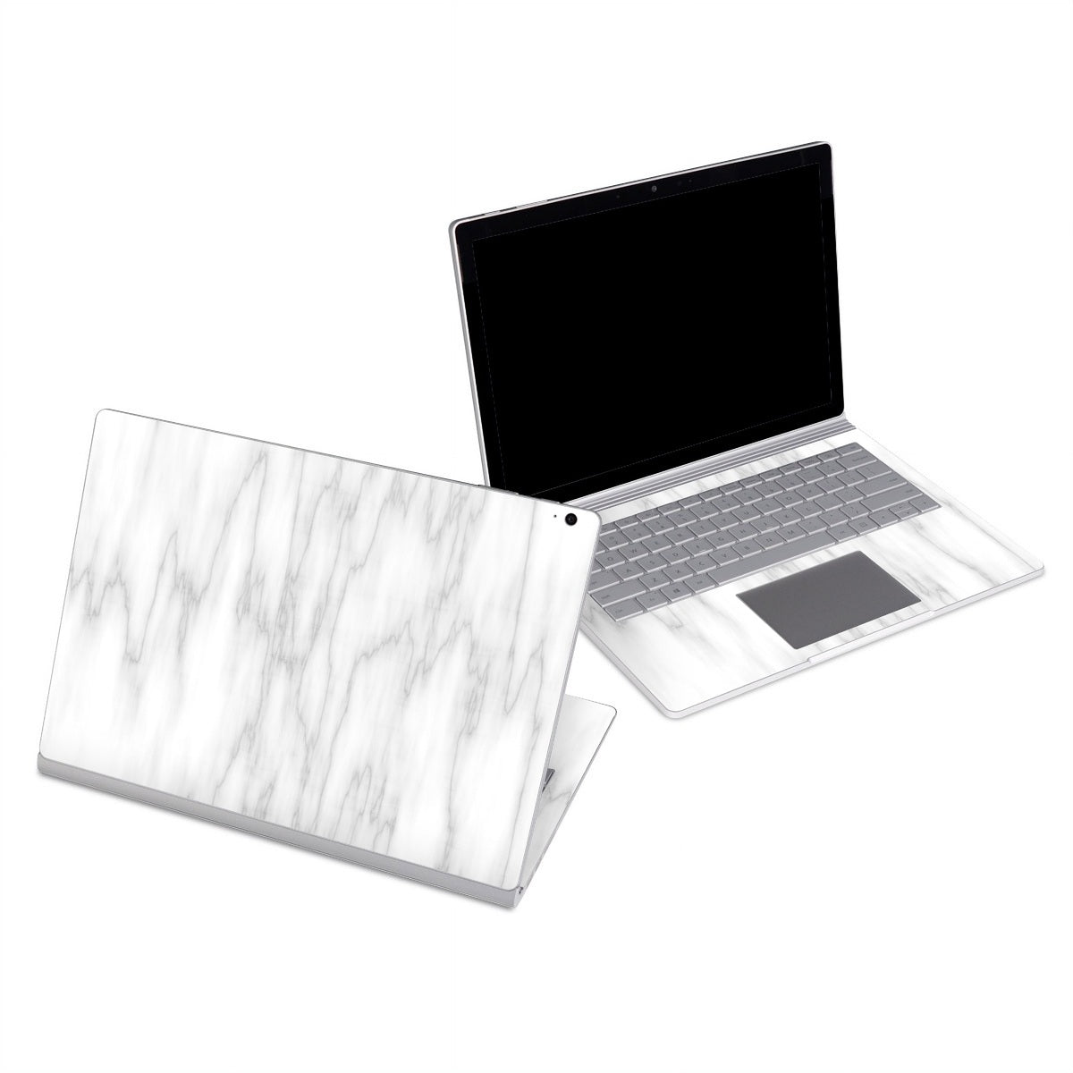 Bianco Marble - Microsoft Surface Book Skin - Marble Collection - DecalGirl