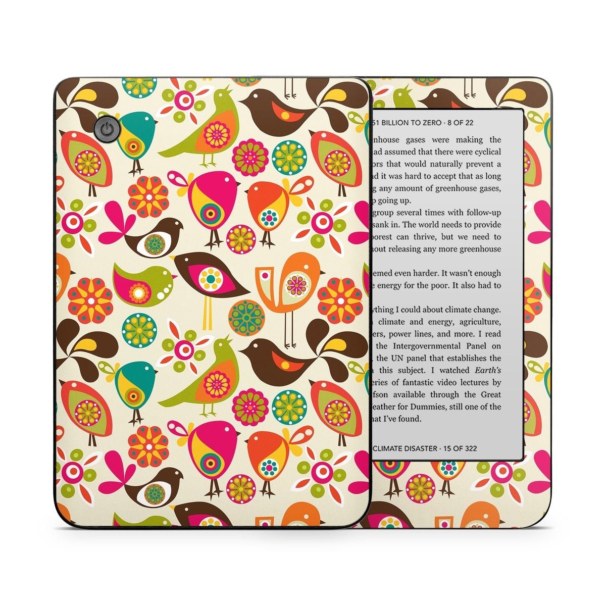 Bird Flowers - Kobo Clara 2E Skin - Valentina Ramos - DecalGirl