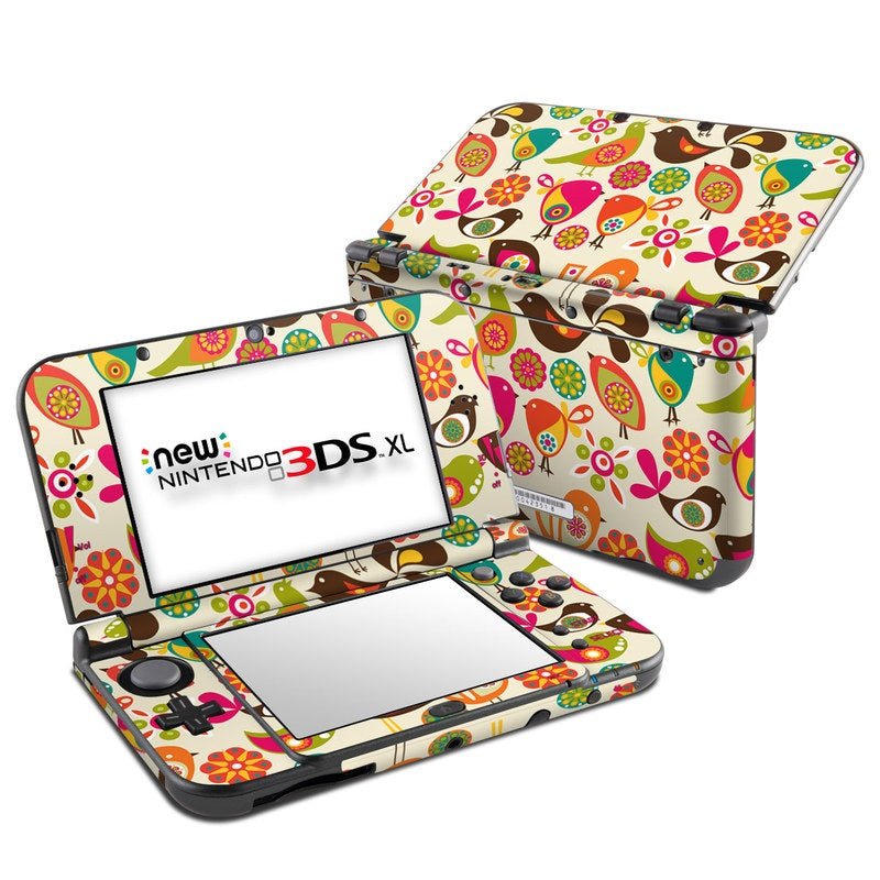 Bird Flowers - Nintendo New 3DS XL Skin - Valentina Ramos - DecalGirl