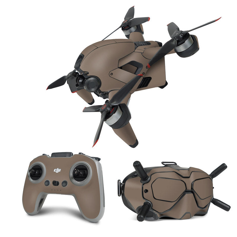 Solid State Flat Dark Earth - DJI FPV Combo Skin