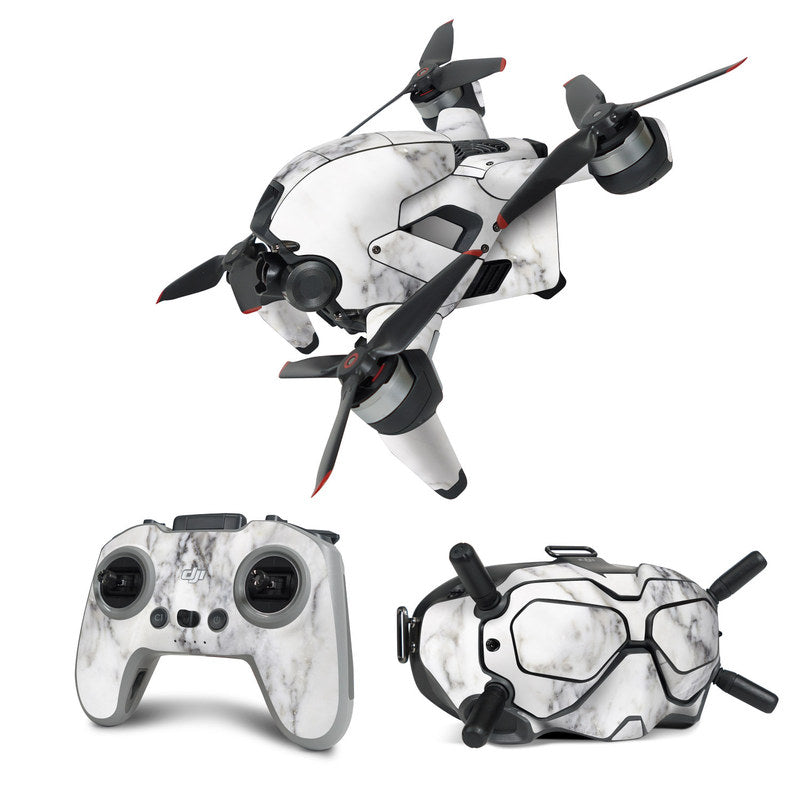 White Marble - DJI FPV Combo Skin