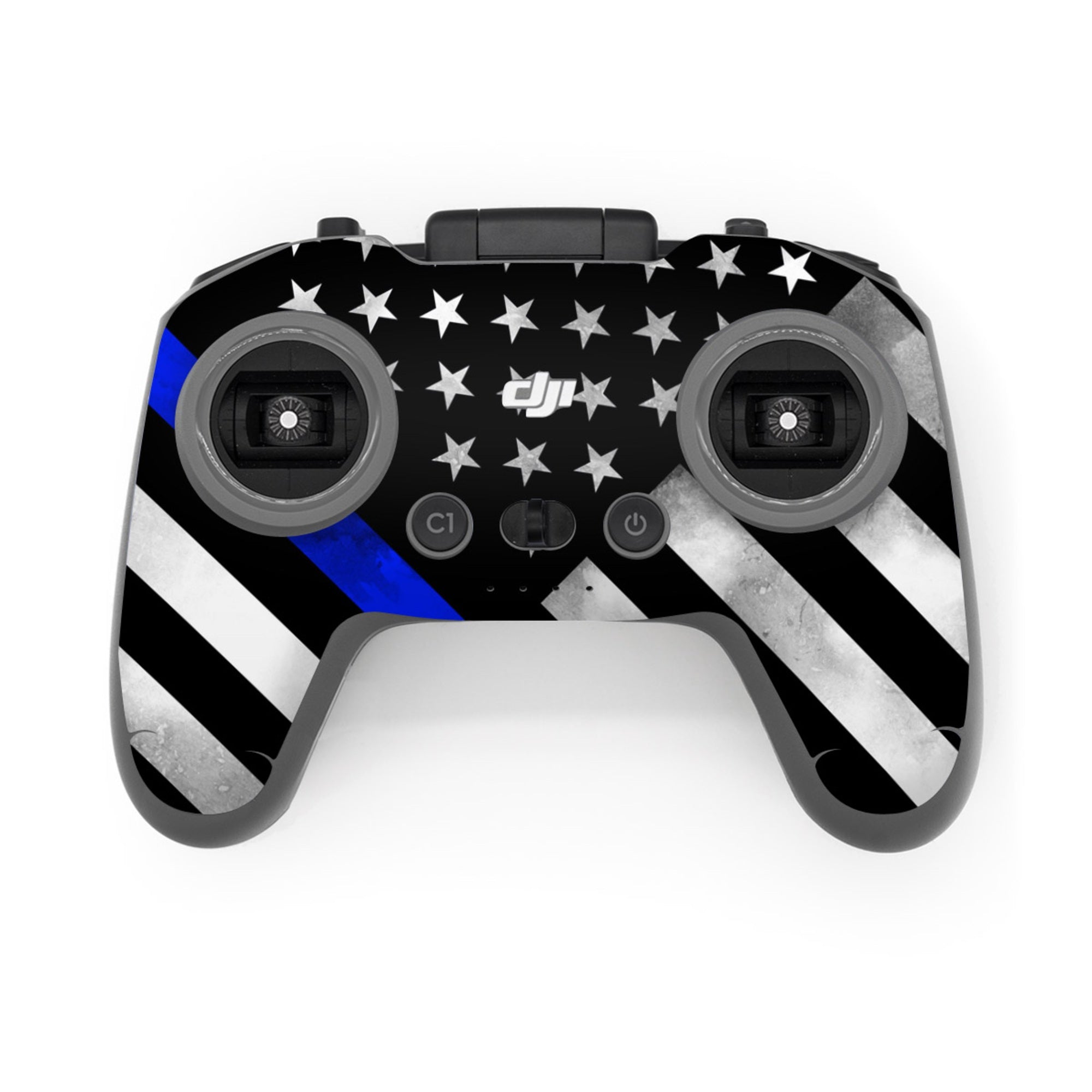 Thin Blue Line Hero - DJI FPV Remote Controller 3 Skin