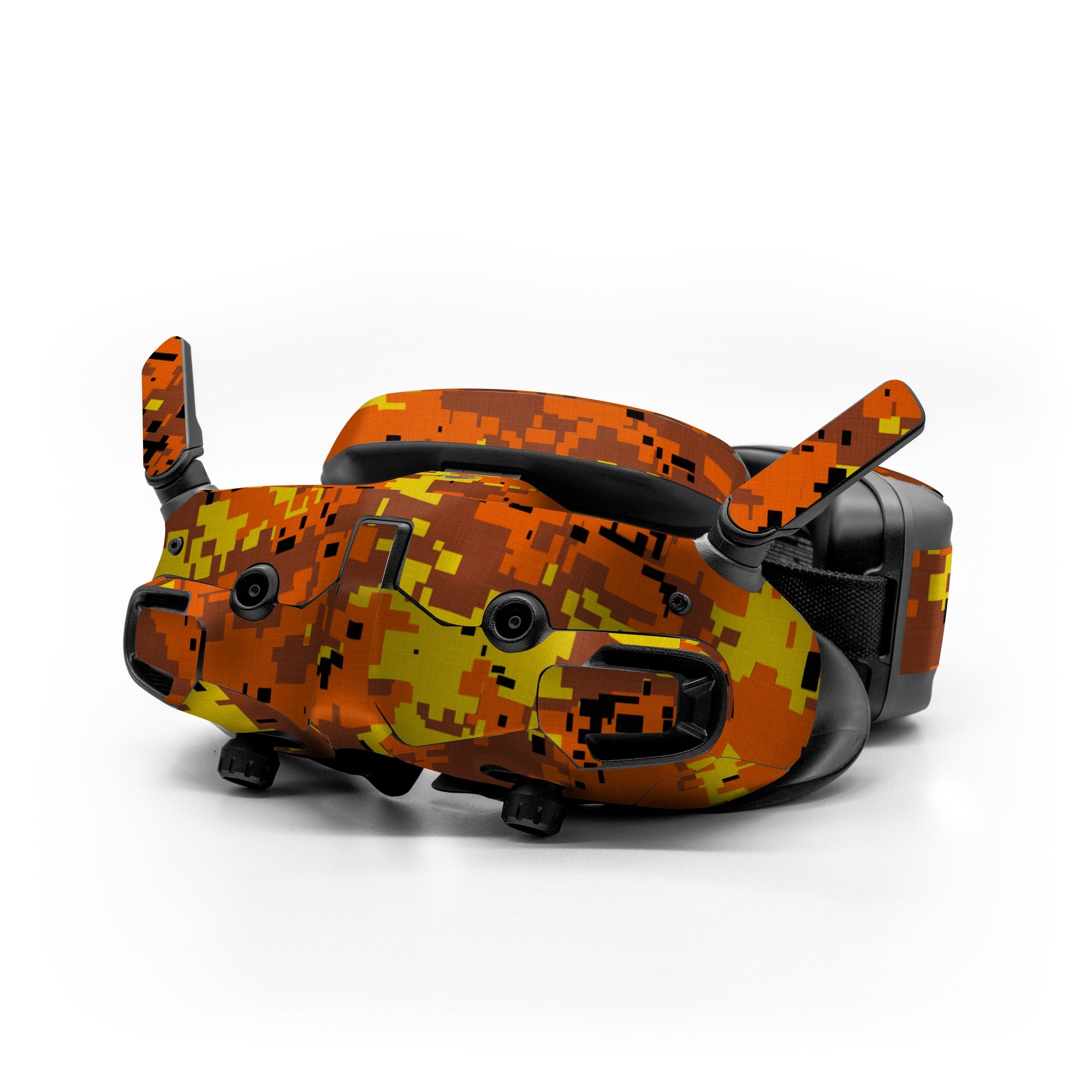 Digital Orange Camo - DJI Goggles 3 Skin