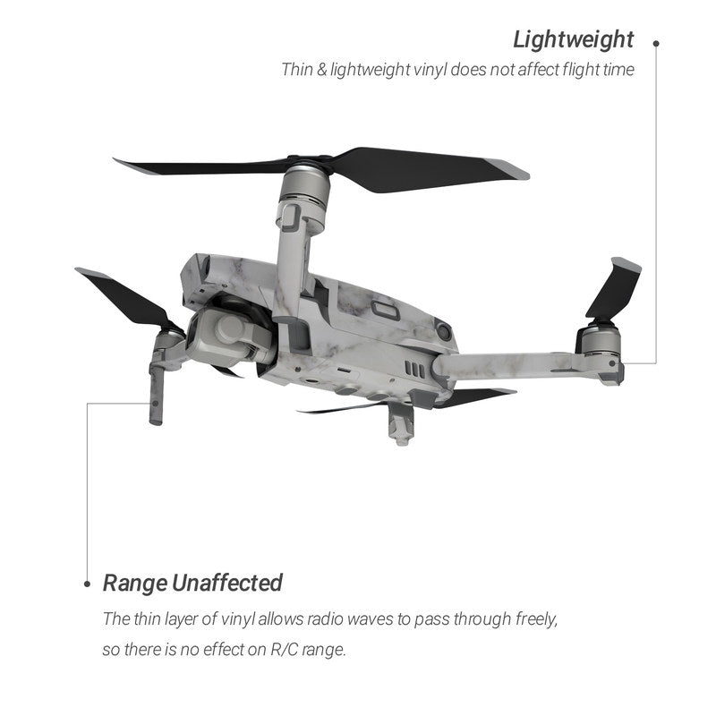 White Marble - DJI Mavic 2 Skin