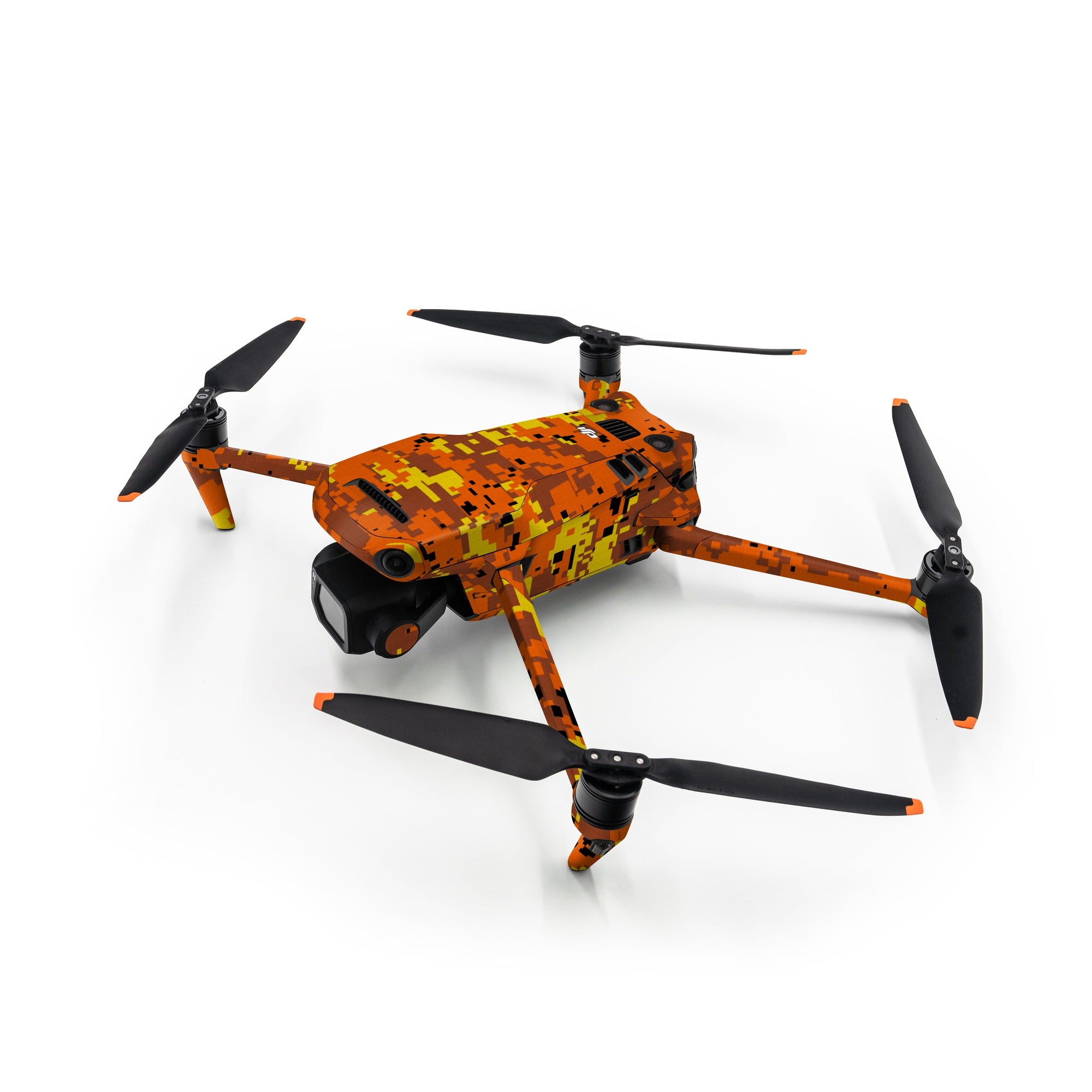 Digital Orange Camo - DJI Mavic 3 Skin