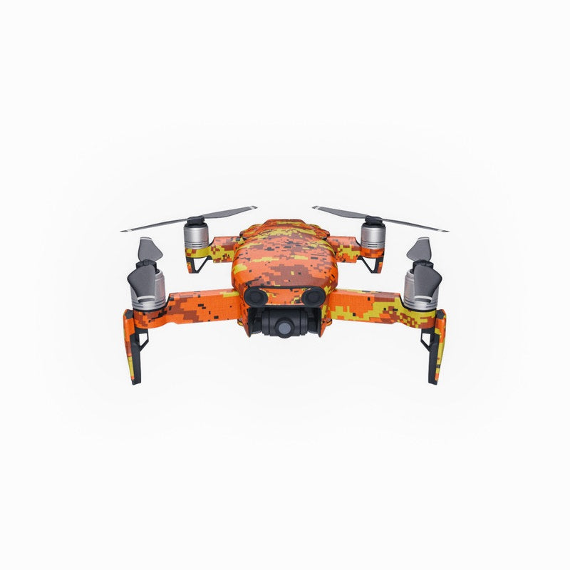 Digital Orange Camo - DJI Mavic Air Skin