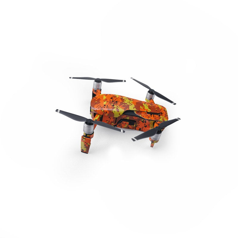 Digital Orange Camo - DJI Mavic Air Skin