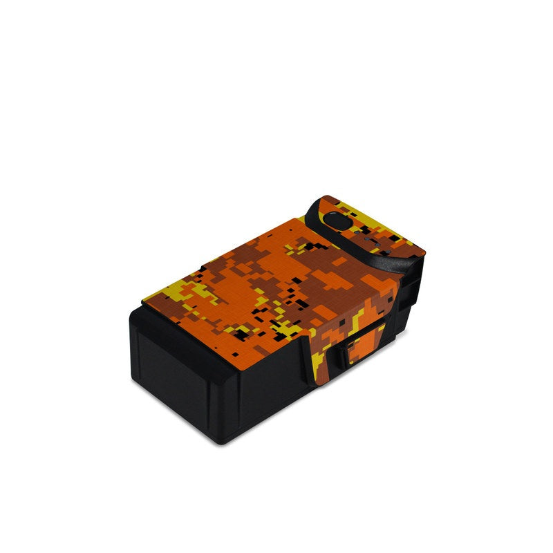 Digital Orange Camo - DJI Mavic Air Battery Skin