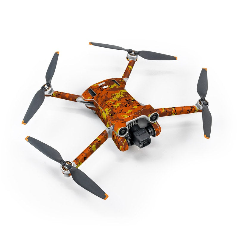 Digital Orange Camo - DJI Mini 3 Skin