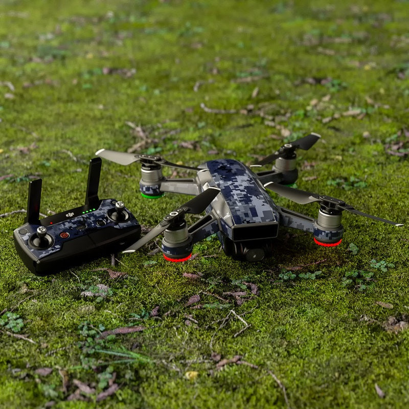 Digital Navy Camo - DJI Spark Skin