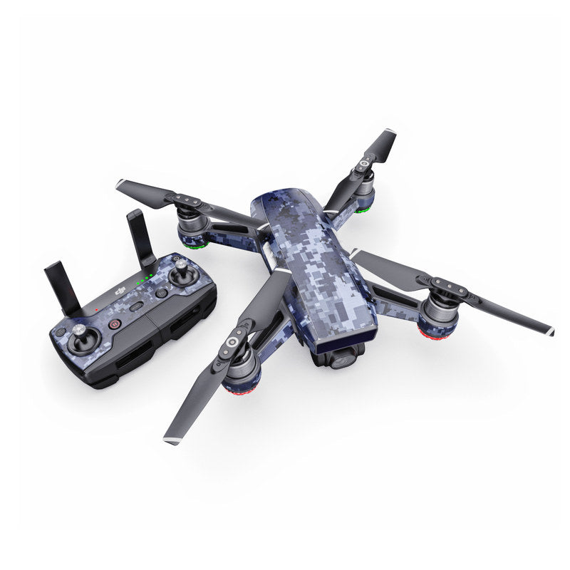 Digital Navy Camo - DJI Spark Skin