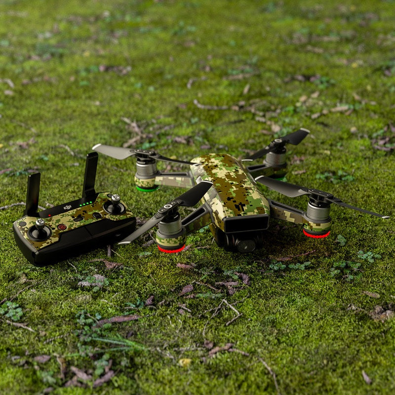 Digital Woodland Camo - DJI Spark Skin