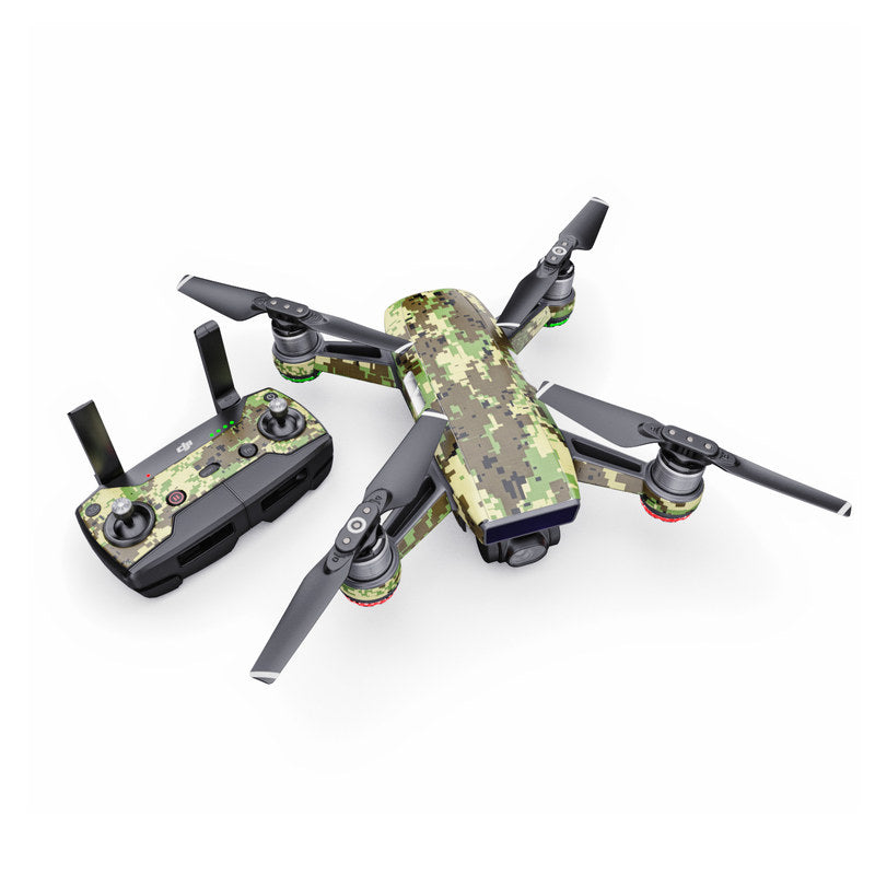 Digital Woodland Camo - DJI Spark Skin