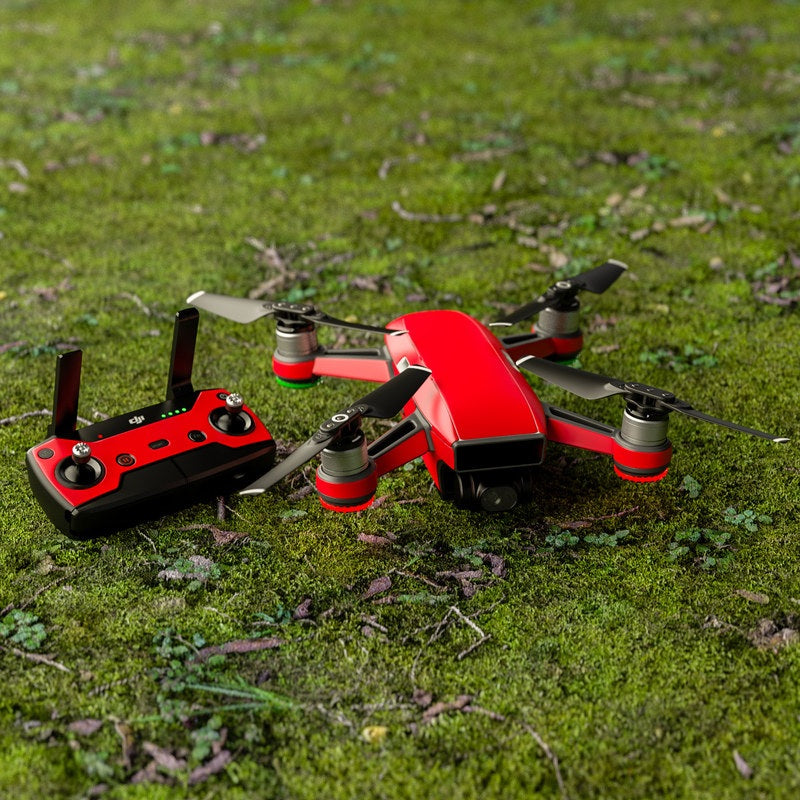 Solid State Red - DJI Spark Skin