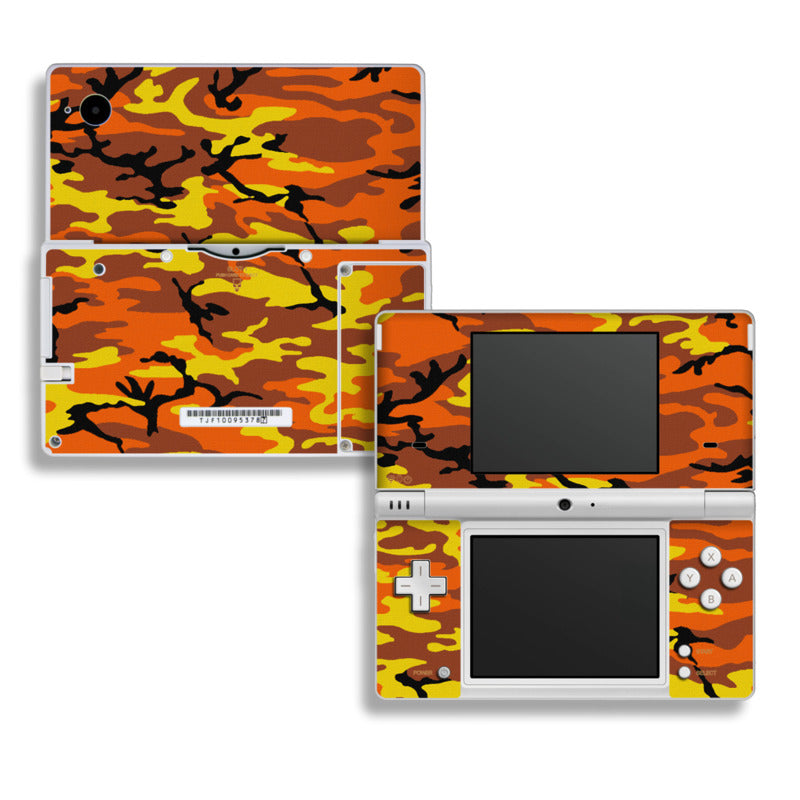 Orange Camo - Nintendo DSi Skin